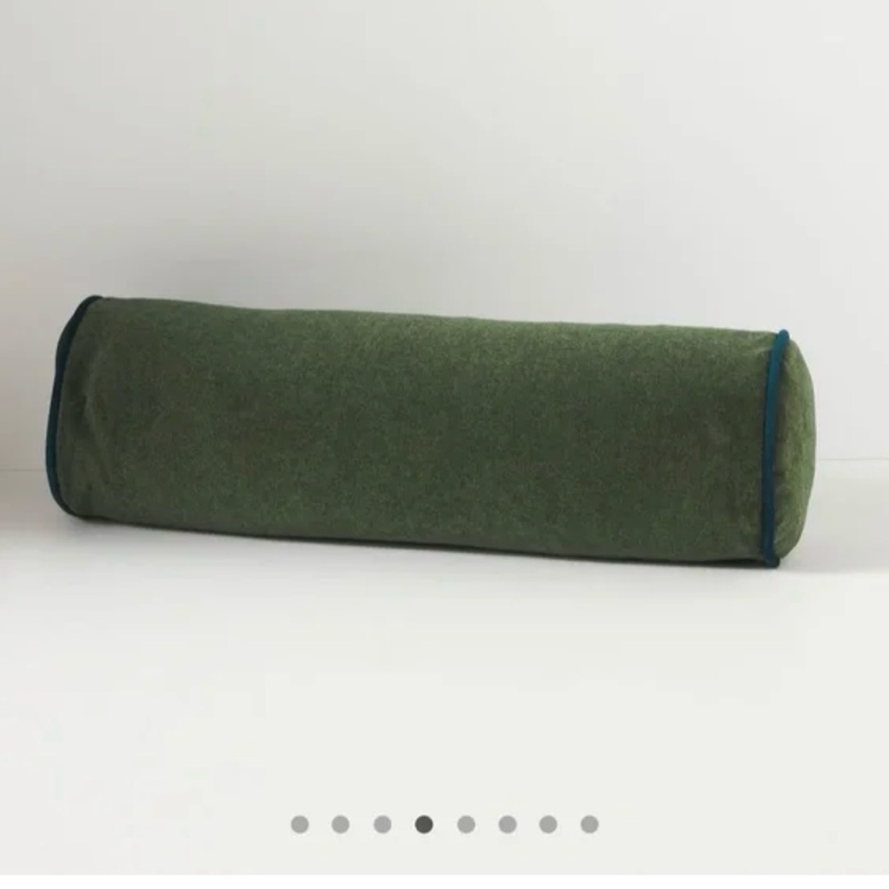 Anthropologie Addie Felted Down Filled Pillow Hunter Green